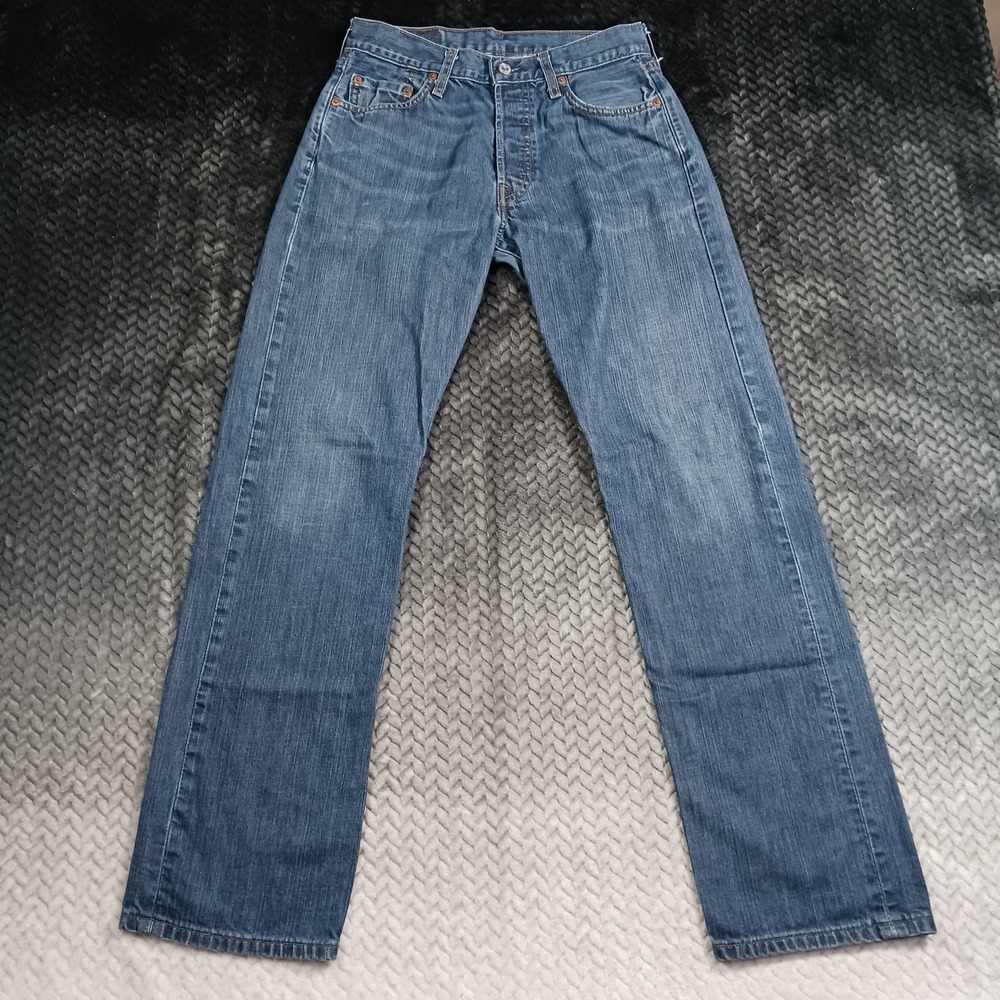 Vintage Levi's 501 Jeans Men's 30x32 Blue Cotton Denim Straight Whiskered Faded